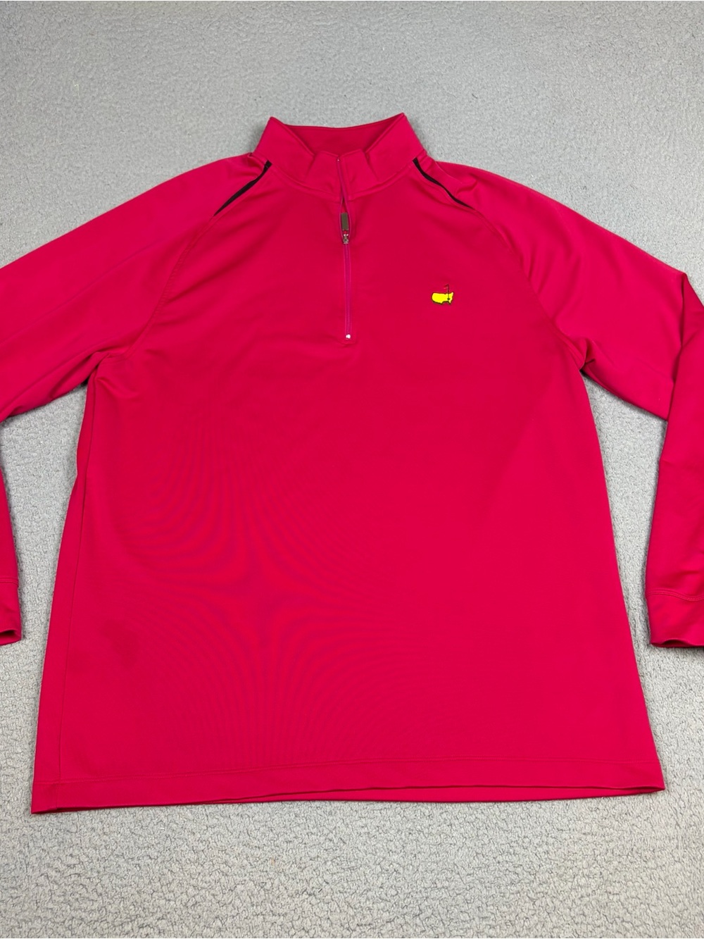 Masters Tech 1/4 Zip Pullover Men’s Large Red Augusta Performance Stretch